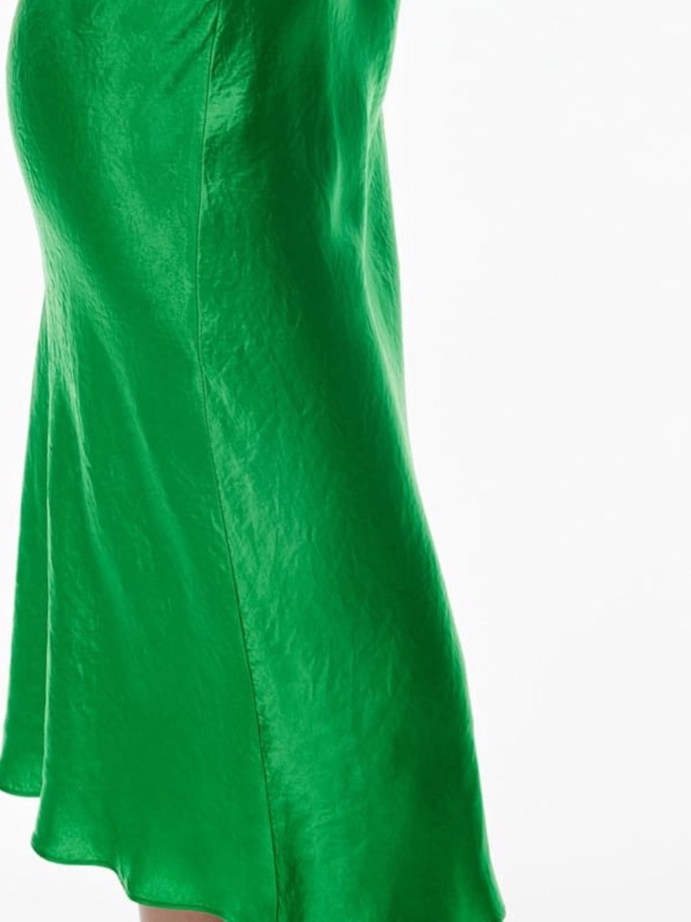 Aritzia Babaton  gloss green midi skirt 6 - Picture 3 of 9